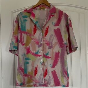 Sunday Up boxy Top blouse Large